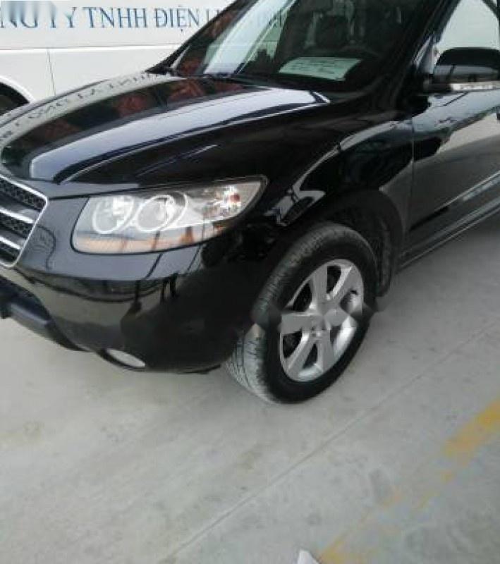 Hyundai Santa Fe SLX 2008 - Bán xe Hyundai Santa Fe SLX đời 2008, màu đen, nhập khẩu