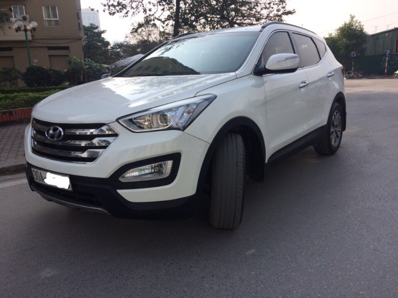 Hyundai Santa Fe 2014 - Bán Hyundai Santa Fe đời 2014, màu trắng, xe nhập, 859 triệu
