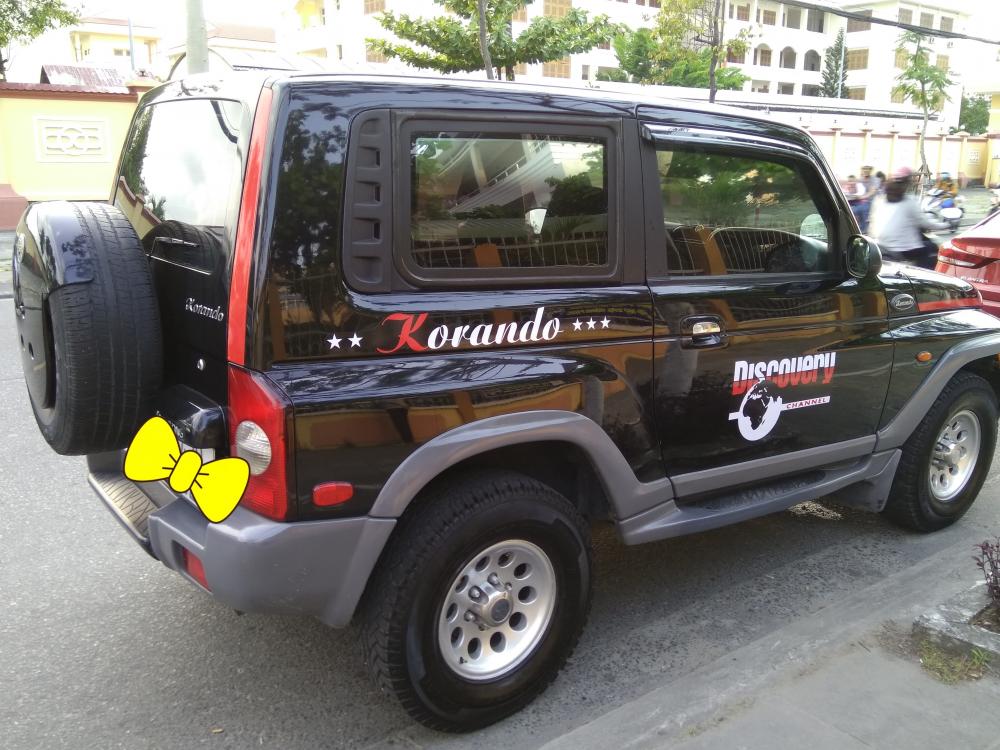 Bán xe Ssangyong Korando sản xuất 2003, màu đen, xe nhập