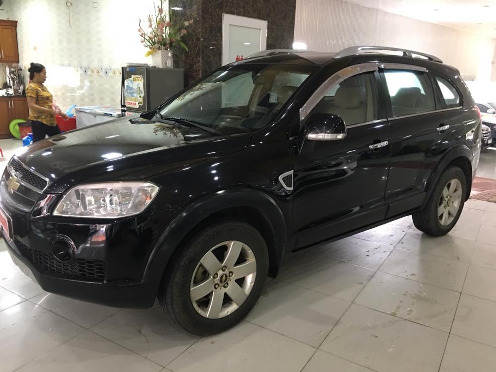 Chevrolet Captiva 2.4 LT 2008 - Bán xe Chevrolet Captiva 2.4 LT 2008, màu đen, giá 285 triệu