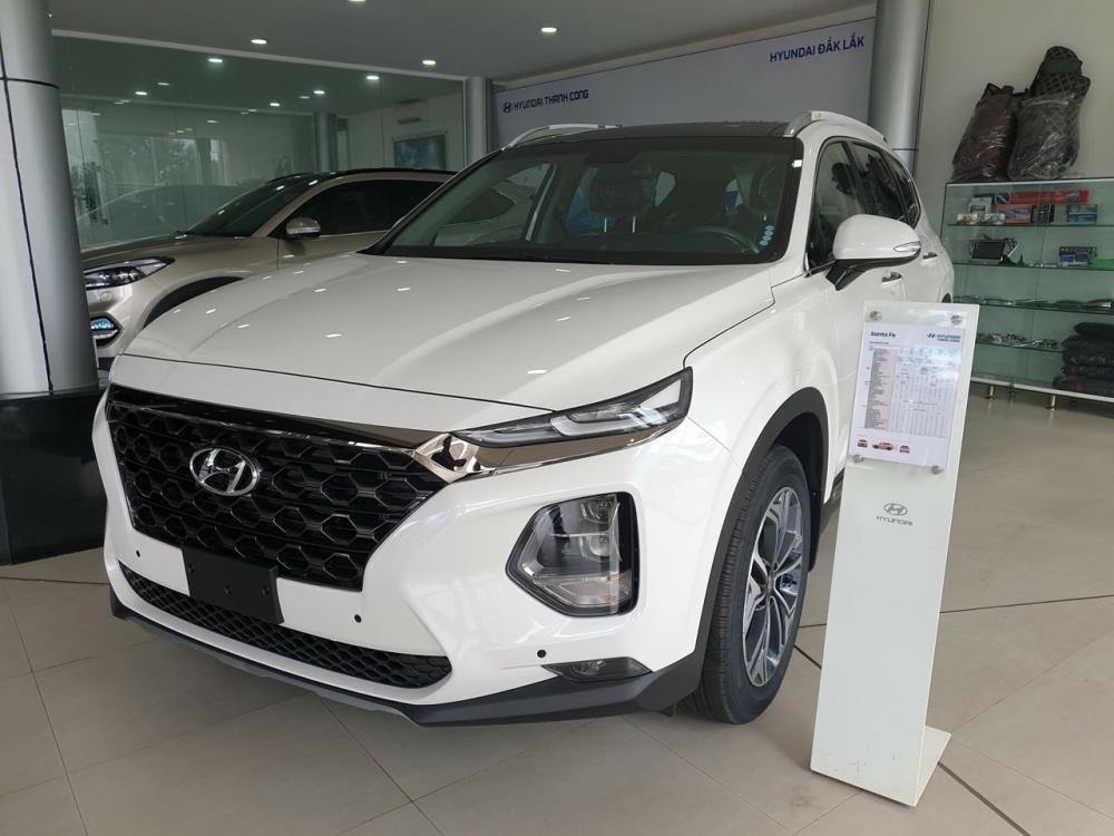 Hyundai Santa Fe   2.2  2019 - Bán Hyundai Santa Fe 2019 máy dầu 2.2, màu trắng - Liên hệ giá ưu đãi và trả góp: Mr. Vũ - 0941.46.22.77 - 0936-101-101