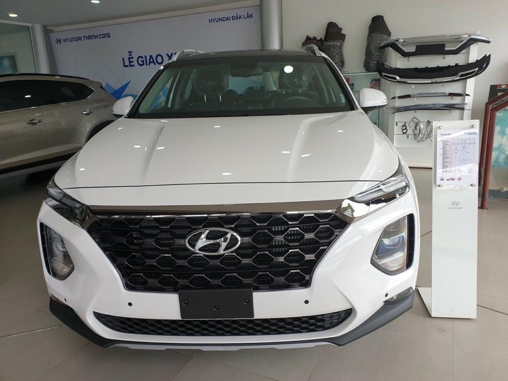 Hyundai Santa Fe   2.2  2019 - Bán Hyundai Santa Fe 2019 máy dầu 2.2, màu trắng - Liên hệ giá ưu đãi và trả góp: Mr. Vũ - 0941.46.22.77 - 0936-101-101