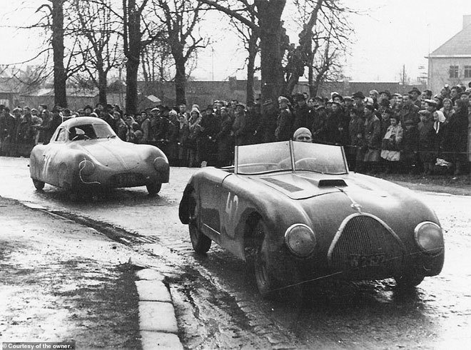 Porsche Type 64 tại trường đua Korneuburg, Áo vào năm 1952.