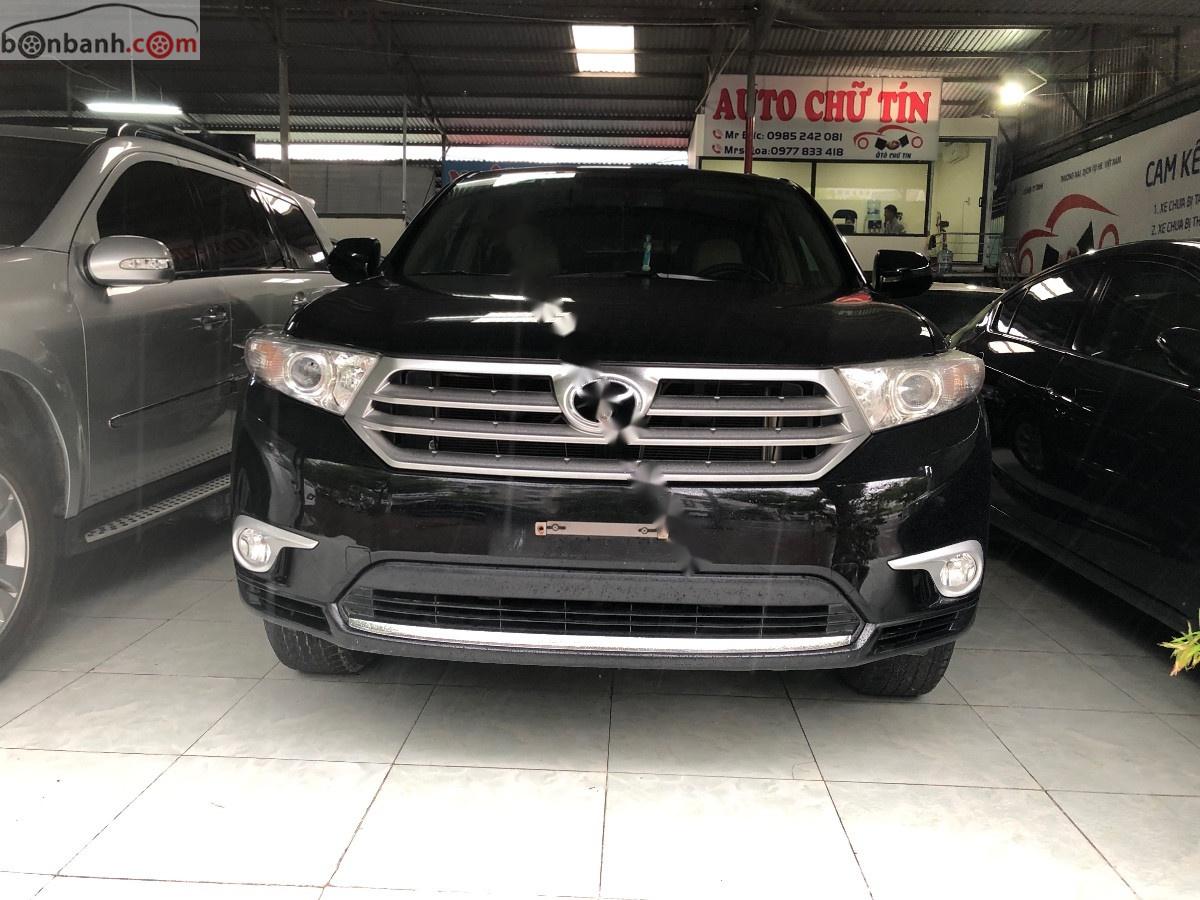 Toyota Highlander SE 2.7 2012 - Bán Toyota Highlander SE 2.7 đời 2012, màu đen, xe nhập như mới