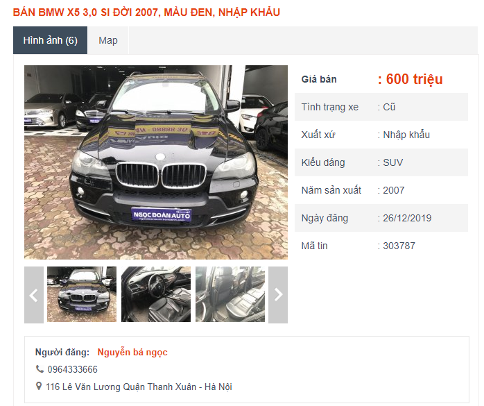 Giá bán xe BMW X5 cũ dao động tầm nửa tỷ đồng, có nên mua?