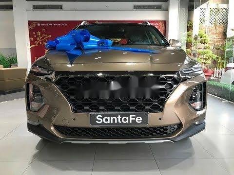 Hyundai Santa Fe   2019 - Bán Hyundai Santa Fe đời 2019, màu vàng cát