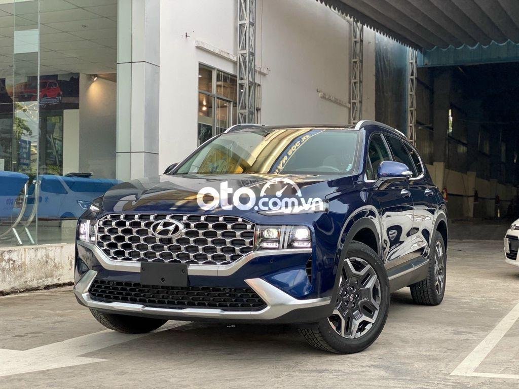 Hyundai Santa Fe 2021 - Bán ô tô Hyundai Santa Fe đời 2021, màu xanh lam, giá chỉ 995 triệu