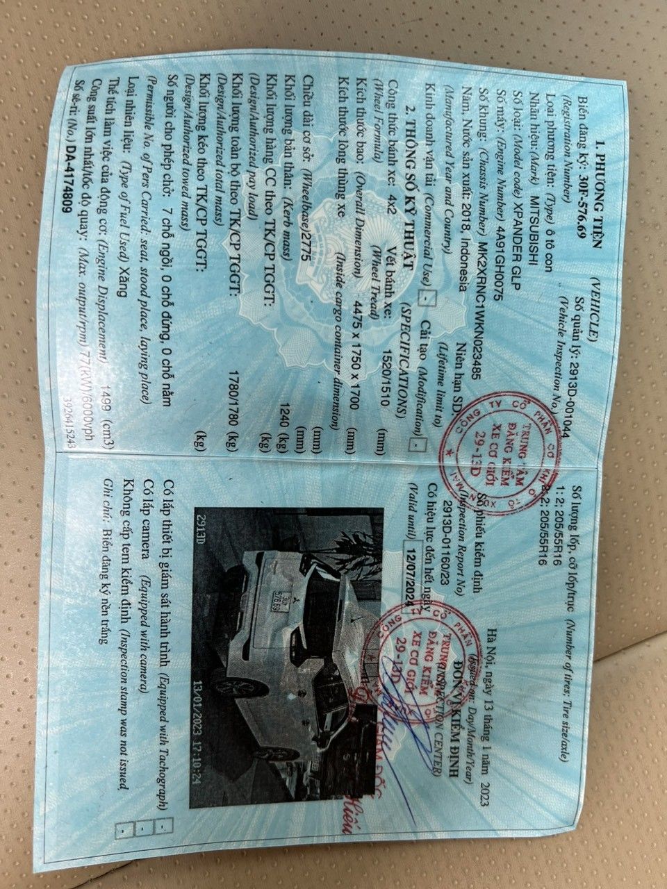 Mitsubishi Xpander 2018 - Cam kết chất lượng xe, không đâm đụng, tai nạn