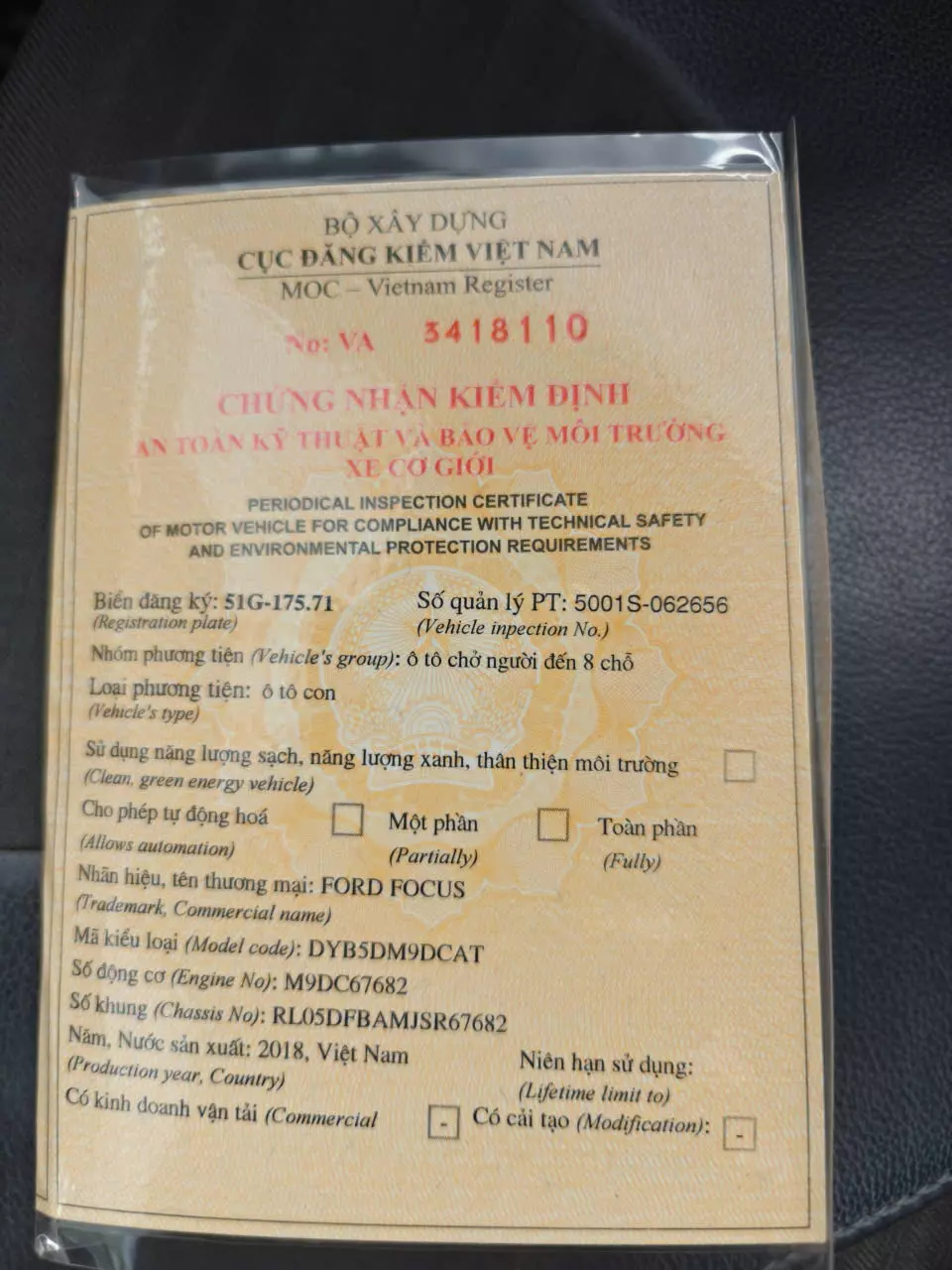 Ford Focus 2018 - BÁN Ford Focus 2018 – XE CHÍNH CHỦ – GIÁ TỐT