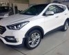 Hyundai Santa Fe   2018 - Bán xe Hyundai SantaFe 2018 màu trắng, giao ngay
