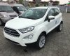 Ford EcoSport  Titanium 1.5L AT 2018 - Cần bán Ford EcoSport Titanium 1.5L AT 2018, màu trắng, xe sẵn, mới 100%, tặng gói phụ kiện hấp hẫn, vay 90% giá xe