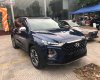 Hyundai Santa Fe 2.4L HTRAC 2019 - Bán Hyundai Santa Fe 2.4L HTRAC đời 2019, màu xanh lam