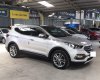Hyundai Santa Fe 2017 - Cần bán gấp Hyundai Santa Fe năm 2017, màu bạc xe còn mới