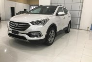 Hyundai Santa Fe 2.2AT 4WD 2018 - Cần bán Hyundai Santa Fe 2.2AT 4WD năm 2018, màu trắng giá 1 tỷ 70 tr tại Ninh Bình