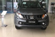 Mitsubishi Triton 2018 - Cần bán Mitsubishi Triton đời 2018, màu xám (ghi), nhập khẩu nguyên chiếc , giá tốt tại Đà Nẵng giá 666 triệu tại Đà Nẵng