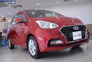 Hyundai Grand i10 1.2 AT 2018 - Bán xe i10 sedan 1.2 AT màu đỏ, xe giao ngay, hỗ trợ vay cao giá 415 triệu tại Tp.HCM