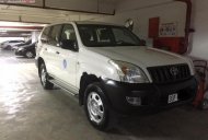 Toyota Prado  GX 3.0 2004 - Bán xe Prado GX 3.0, 2 cầu, số sàn, màu trắng, nội thất nỉ màu kem, máy dầu, đời 2005, 08 chỗ giá 630 triệu tại Hà Nội