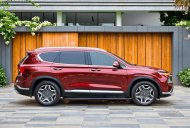 Hyundai Santa Fe 2021 - Màu đỏ - Nội thất nâu giá 1 tỷ 79 tr tại Long An