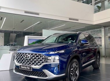 Hyundai Santa Fe 2021 - [Hyundai Miền Nam] Santa Fe 2.5 xăng tiêu chuẩn 2021, tặng full phụ kiện, giao xe ngay, lấy xe ưu đãi 50% thuế trước bạ T12